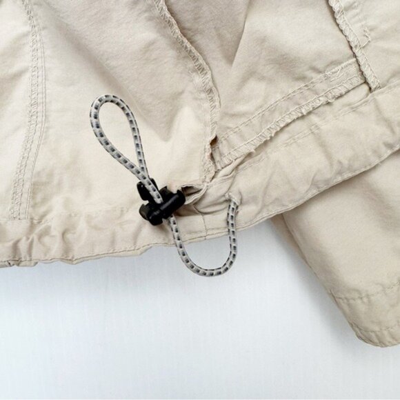 Columbia Windbreaker Jacket Beige Full Zip Hooded Size Large - Picture 6 of 10